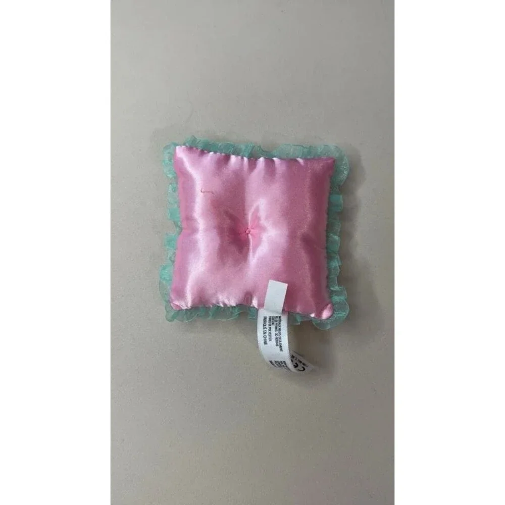 American Girl Doll Bedding Bundle - Floral Pet Bed & Pink WellieWishers Pillow